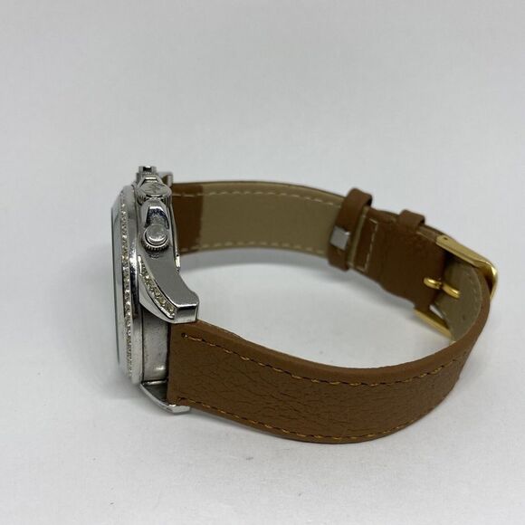 Michael Kors MK5165 Women's Brown Leather Analog Dial Quartz Wrist Watch EY650 - Picture 9 of 12